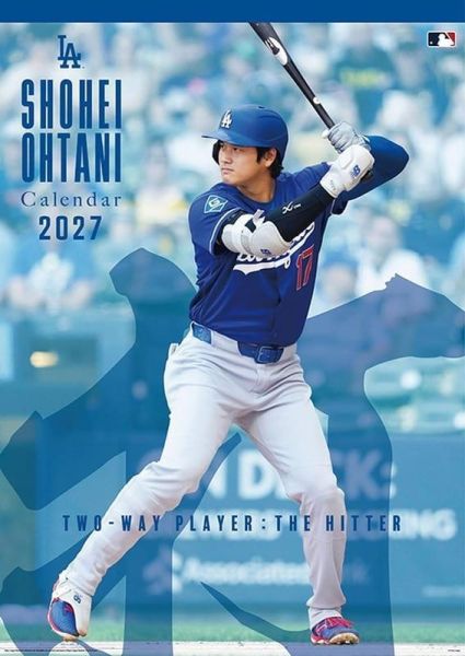 CL-551 大谷翔平 打者篇 壁掛式月曆 掛曆 2027年 B2*8張*10/17發售! 大谷翔平,打者篇,壁掛式月曆,月曆,掛曆,2027年