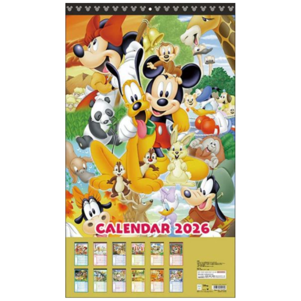 CL-65 迪士尼 Disney 2026年 壁掛式月曆 掛曆 *9/20發售! CL-65,迪士尼,Disney,2026年,壁掛式,月曆,掛曆,ディズニー,カレンダー