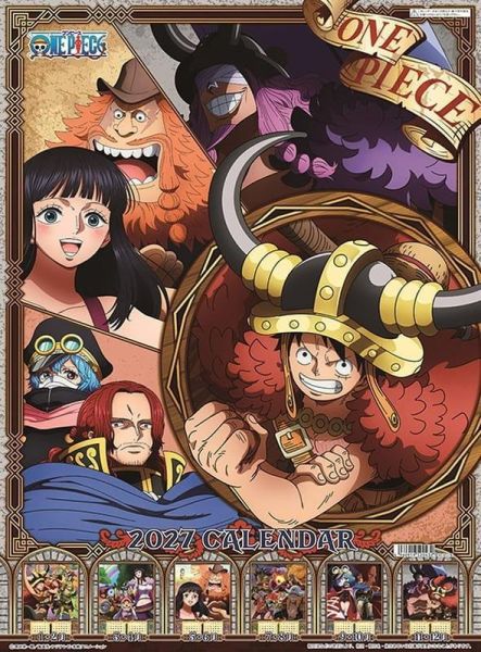 CL-12 ONE PIECE 航海王 壁掛式月曆 掛曆 2027年 *9/19 ONE PIECE,航海王,海賊王,ワンピース壁掛式月曆,月曆,掛曆,2027年