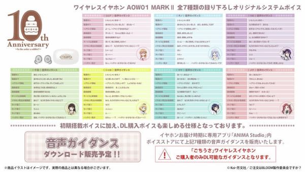 ONKYO 請問您今天要點來兔子嗎 10周年記念 聯名耳機 AOW01 MARKⅡ【跨境】1224*2月下旬～3月上旬發售! ONKYO,請問您今天要來點兔子嗎,10周年,聯名,耳機,ご注文はうさぎですか