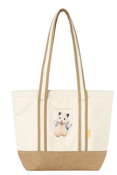 Gray Parka 倉鼠 助六的日常 立體托特包 池袋快閃店新品 倉鼠,助六的日常,黃金鼠,波利鼠,熊鼠,韓彬,GOTTE,托特包,立體托特包