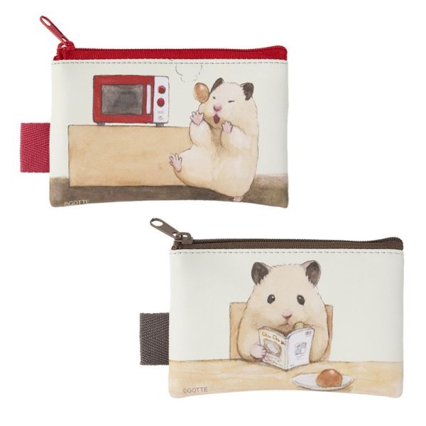 GORILLAND 倉鼠 助六的日常 拉鍊包 小物收納包 兩入組 可選款 2025原畫展 倉鼠,助六的日常,黃金鼠,波利鼠,熊鼠,韓彬,GOTTE,拉鍊包,收納包,化妝包,Ham,原畫展
