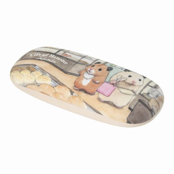 GORILLAND 倉鼠 助六的日常 眼鏡盒 附眼鏡布 麵包店ver. 2025原畫展 倉鼠,助六的日常,黃金鼠,波利鼠,熊鼠,韓彬,GOTTE,眼鏡盒,眼鏡布,擦拭布,Ham,原畫展