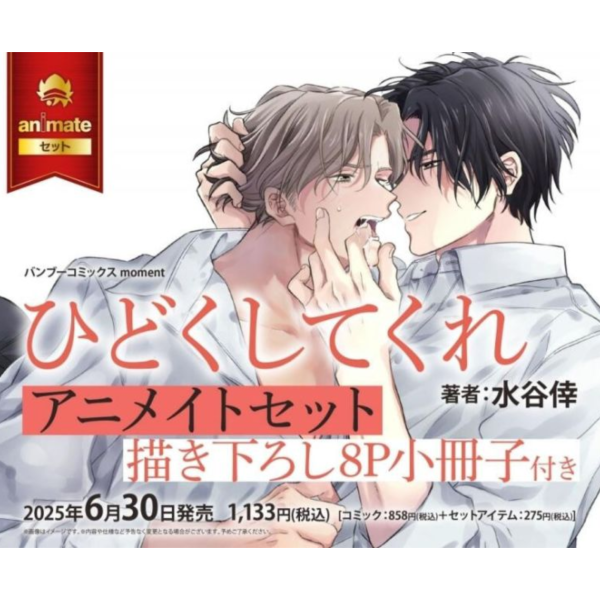 各店家特典版 日文漫畫 水谷倖「ひどくしてくれ」*6/30發售! 店家特典,日文漫畫,水谷倖,ひどくしてくれ