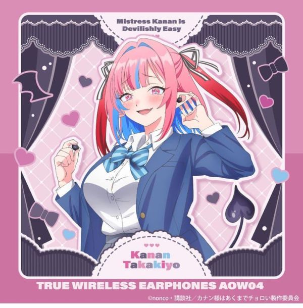 ONKYO 容易對付的惡魔大人 高潔果南 聯名耳機 ANIMA AOW04【跨境】0729*9月下旬-10月上旬發售! ONKYO,容易對付的惡魔大人,高潔果南,聯名,耳機,ANIMA, AOW04,カナン様はあくまでチョロい