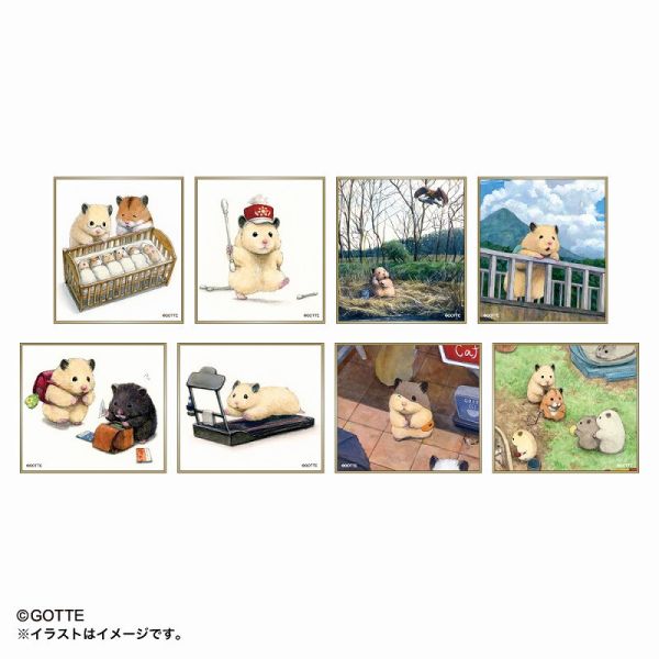 GORILLAND 倉鼠 助六的日常 Ham Ham 隨機款 色紙 2025原畫展 倉鼠,助六的日常,黃金鼠,波利鼠,熊鼠,韓彬,GOTTE,色紙,Ham,原畫展