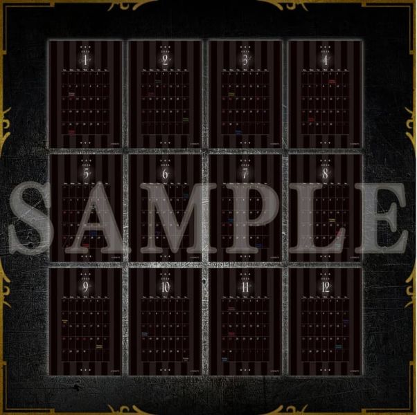 黑星劇場 BLACKSTAR 2026年桌上型月曆 桌曆 ACG2025 *1月發售! 黑星劇場,BLACKSTAR,2026年,桌上型,月曆,桌曆,ACG2025