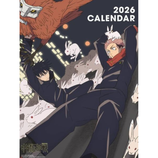 CL-19 咒術迴戰  2026年壁掛式月曆 掛曆*10/1發售! エンスカイ,CL-19,咒術迴戰,2026年,壁掛式,月曆,掛曆,アニメ,呪術廻戦,カレンダー