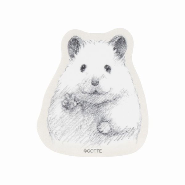 GORILLAND 倉鼠 助六的日常 鉛筆素描風 貼紙 可選款 倉鼠,助六的日常,黃金鼠,波利鼠,熊鼠,韓彬,GOTTE,貼紙,鉛筆,素描