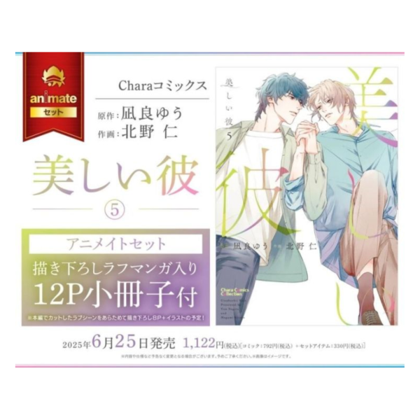 美しい彼 凪良ゆう　北野仁　BL コミック　マンガ　特典　冊子　漫画 美しい彼 （1） - 凪良ゆう/北野仁 - BLマンガ - DMMブックス