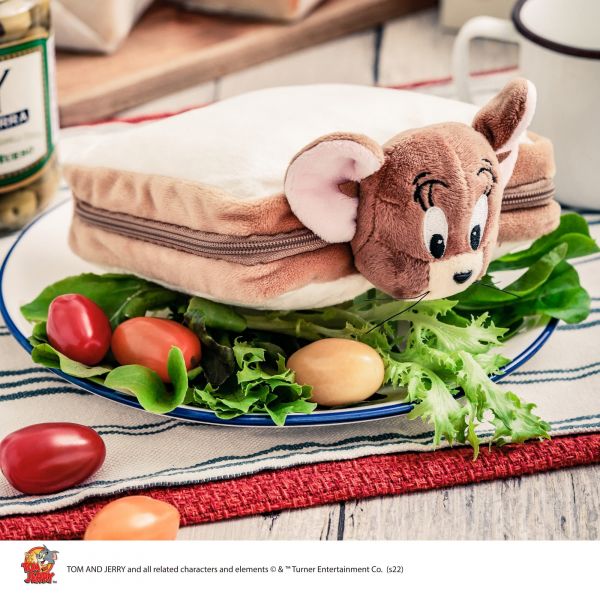 湯姆貓與傑利鼠 TOM and JERRY™ FUNNY ART 傑利鼠夾心吐司包包書 *8/29 湯姆貓與傑利鼠,TOM,JERRY,包包書,波奇包