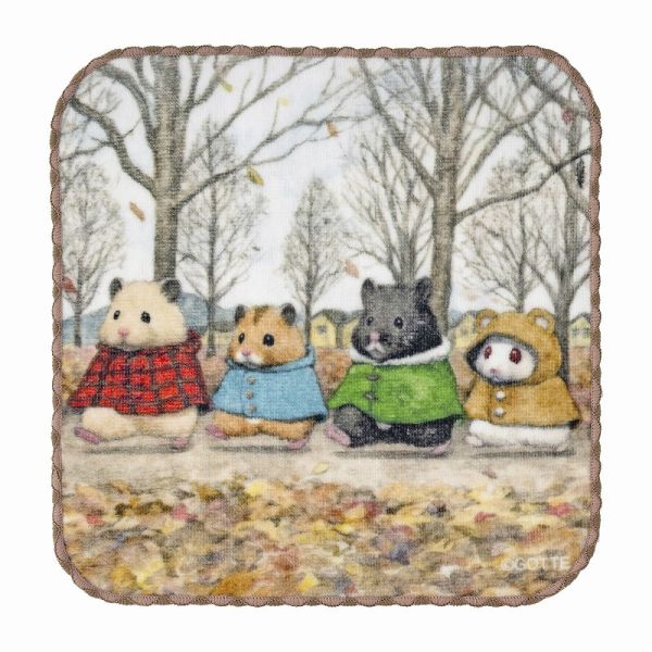 GORILLAND 倉鼠 助六的日常 Ham Ham 手帕 方巾 可選款 2025原畫展 倉鼠,助六的日常,黃金鼠,波利鼠,熊鼠,韓彬,GOTTE,手帕,毛巾,方巾,Ham,原畫展