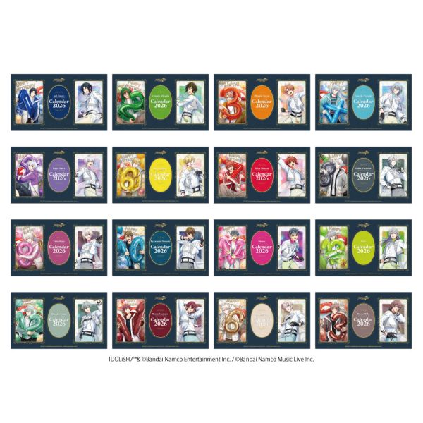 fanmity IDOLiSH7 偶像星願 2026年桌曆 桌上型月曆 個人任選款 *12/27發售! fanmity,IDOLiSH7,偶像星願,2026年,桌上型,月曆,桌曆,カレンダー,アイドリッシュセブン,和泉一織,二階堂大和,和泉三月,四葉環,逢坂壮五,六弥ナギ,七瀬陸,八乙女楽,九条天,十龍之介,百,千,亥清悠,狗丸トウマ,棗巳波,御堂虎於
