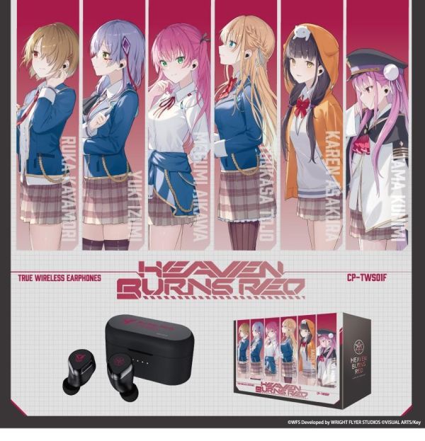 ONKYO 緋染天空Heaven Burns Red 聯名耳機 CP-TWS01F【跨境】1028 *2027年1月中旬發售! ONKYO,緋染天空,Heaven Burns Red,聯名耳機,藍芽耳機,CP-TWS01F,ヘブンバーンズレッド