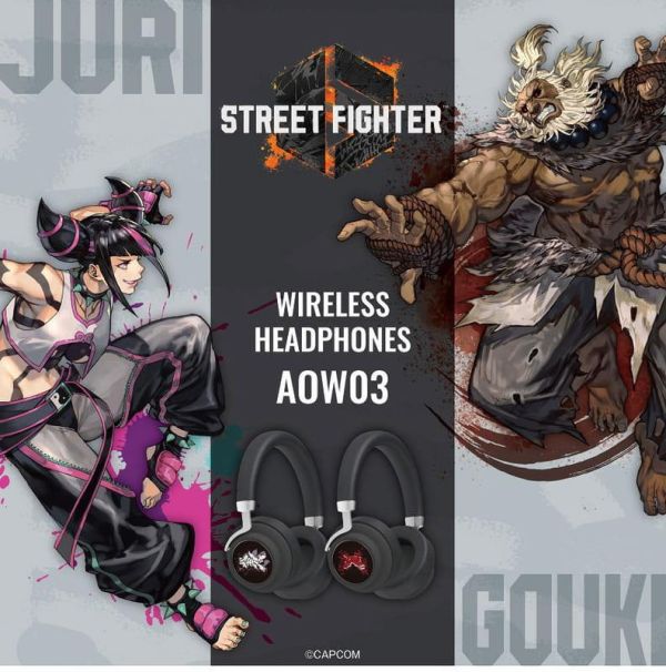 ONKYO 快打旋風6 韓蛛俐 豪鬼 頭戴式 耳罩式 聯名耳機 ANIMA AOW03【跨境】0701*10月中旬～10月下旬發售! ONKYO,快打旋風,韓蛛俐 豪鬼,頭戴式,耳罩式,聯名耳機,ANIMA,AOW03,ストリートファイター