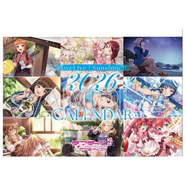 日本角川 Love Live! Sunshine!! 2026年壁掛式月曆 掛曆*12月發售!1017 日本角川,Love Live!,Sunshine!!,2026年,壁掛式,月曆,掛曆,ラブライブ,サンシャイン,カレンダー
