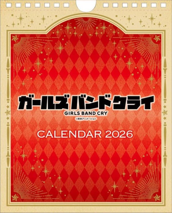 CL-18 少女樂團吶喊吧 Girls Band Cry 2026年 桌上型月曆 桌曆*10/1發售! CL-18,少女樂團吶喊吧,Girls Band Cry,2026年,桌上型,月曆,桌曆,ガールズバンドクライ,カレンダー