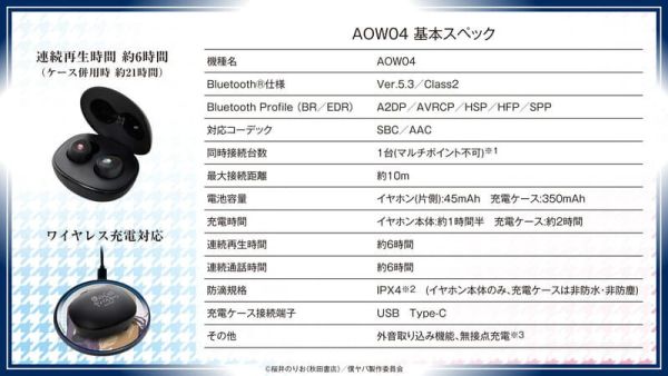 ONKYO 我內心的糟糕念頭 聯名耳機 ANIMA AOW04【跨境】0213*4月下旬～5月上旬發售! ONKYO,我內心的糟糕念頭,聯名,耳機,ANIMA,AOW04,僕の心のヤバイやつ