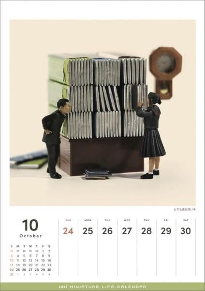 CL-466 田中達也 MINIATURE LIFE 2027年桌上型月曆 桌曆*10/10 田中達也,桌上型月曆,桌曆,日曆,2027年