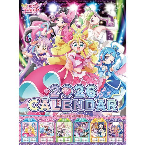 CL-15 Idol光之美少女你與我 2026年 壁掛式月曆 掛曆 *10/18發售! CL-15,Idol,光之美少女,你與我,2026年,壁掛式,月曆,キミとアイドルプリキュア,壁掛式,カレンダー