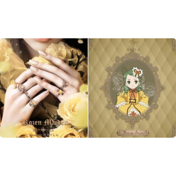 MAYLA通販 薔薇少女 金絲雀 形象戒指組 0725*發售日未定 MAYLA,通販,薔薇少女,金絲雀,戒指,ローゼンメイデン,アイコニック,ストーリー,リングオブジェ,金糸雀
