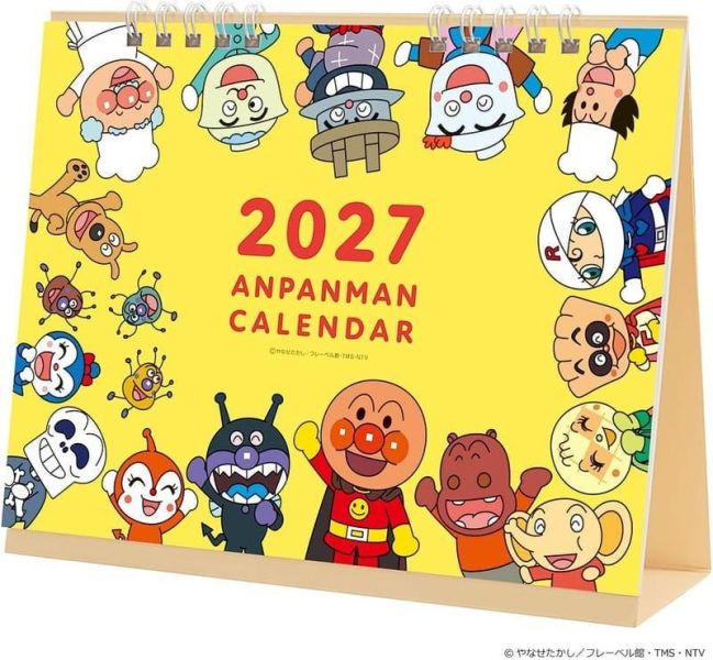 CL-6 麵包超人 桌上型月曆 桌曆 2027年 15x20cm*13張*9/19發售 麵包超人,アンパンマン,桌上型月曆,桌曆,日曆,2027年