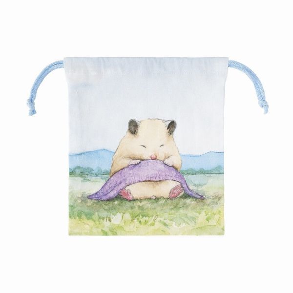 GORILLAND 倉鼠 助六的日常 束口袋 好睏喔ver. 2025原畫展 倉鼠,助六的日常,黃金鼠,波利鼠,熊鼠,韓彬,GOTTE,束口袋,Ham,原畫展