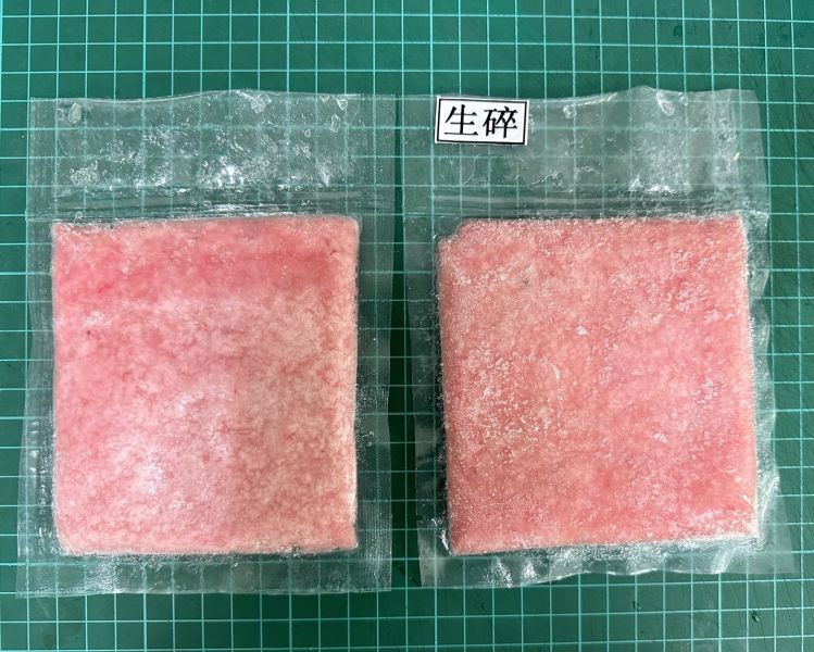 生食鮪魚泥＊生食用100克 黑鮪魚,三角肉,黑鮪肚,鮭魚,鮪魚肚,旗魚,白旗魚,甜蝦,胭脂蝦,蝦