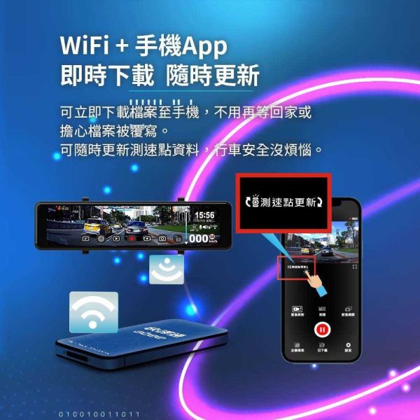 M838GH 雙鏡頭2K+HDR WIFI GPS科技執法提醒 前後雙鏡頭行車記錄器(附贈64G記憶卡) 