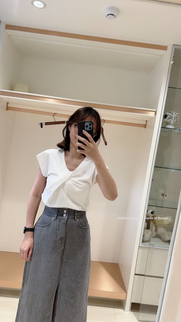 前蝶結上衣 