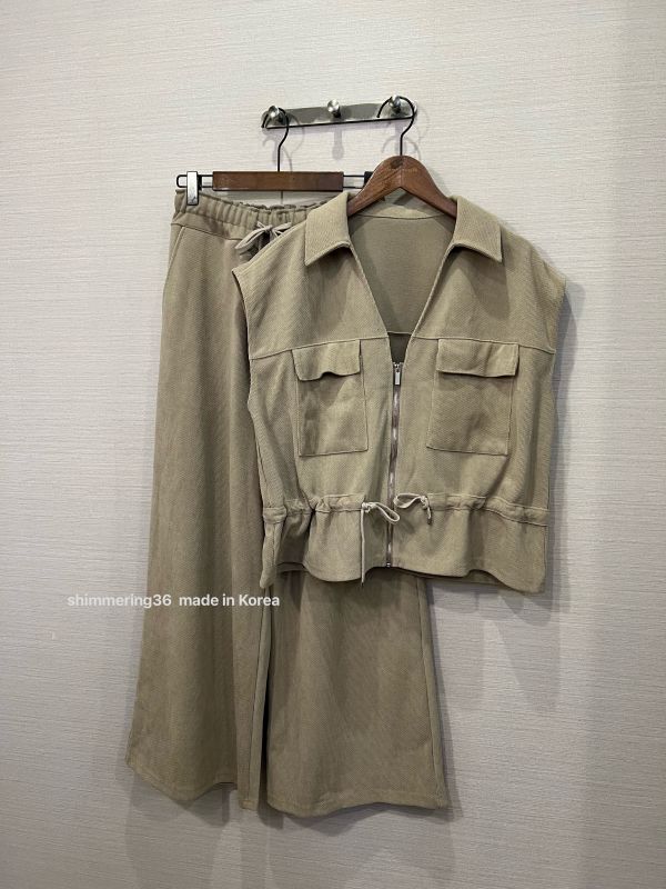 質感顯瘦彈性直筒褲 