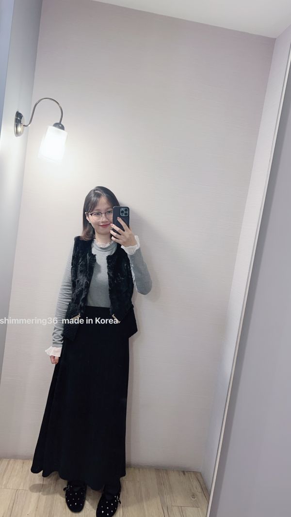 蕾絲彈力裙（有內裡） 