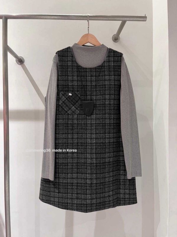 格子2件套洋 