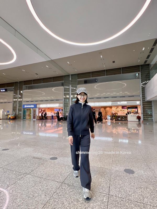 立領拉鏈羊絨針織套裝 