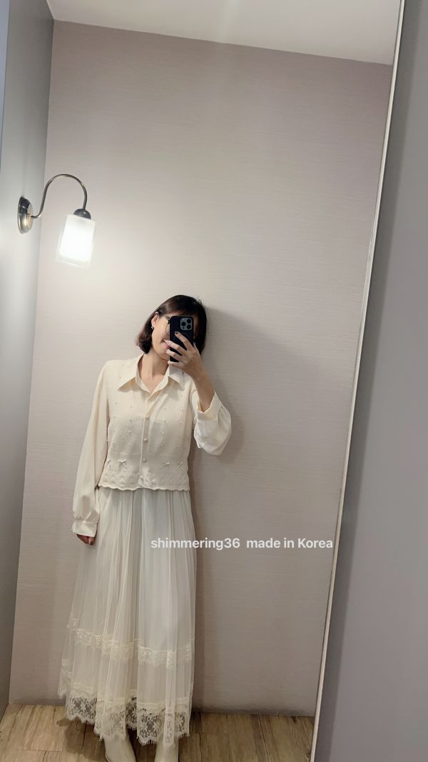 2件式網紗接蕾絲+背心洋裝 