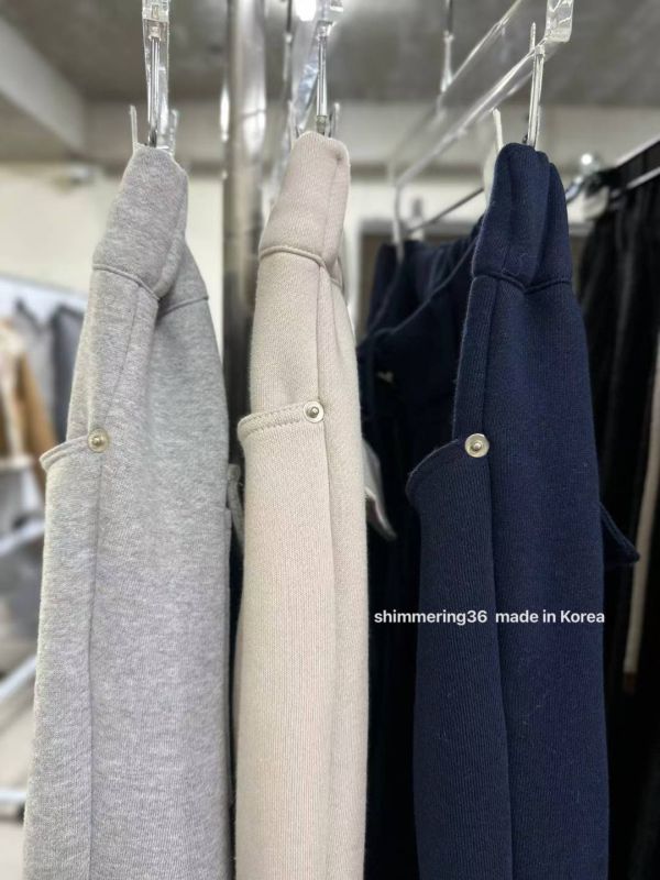 前釦內刷毛棉褲 