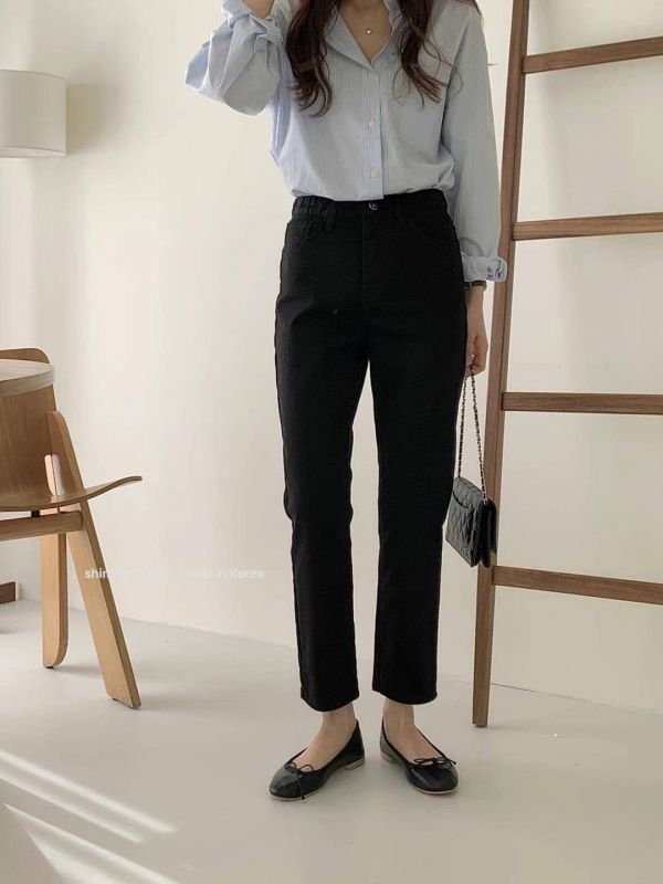 彈力休閒褲 