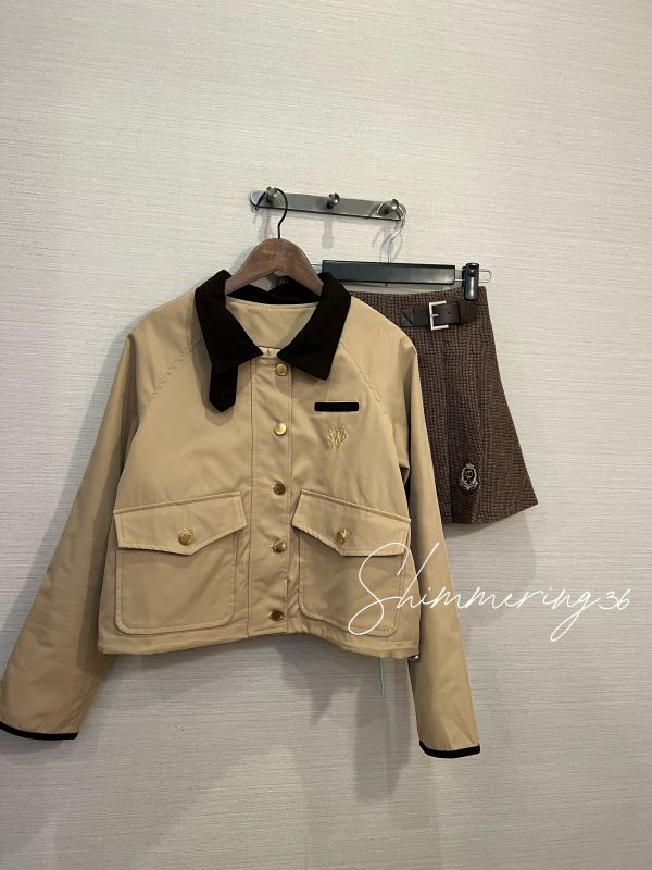 學院風外+百褶裙套裝 