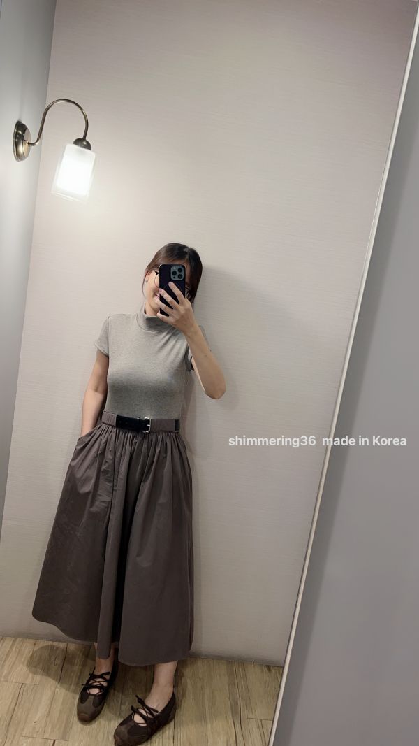 小包袖附腰帶洋 