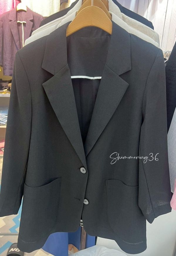 質感棉麻後叉西外 