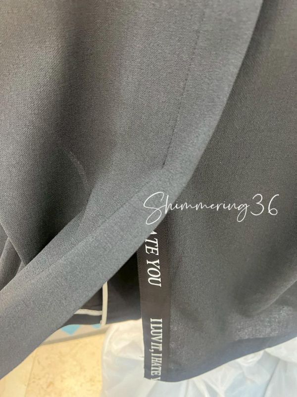 質感棉麻後叉西外 