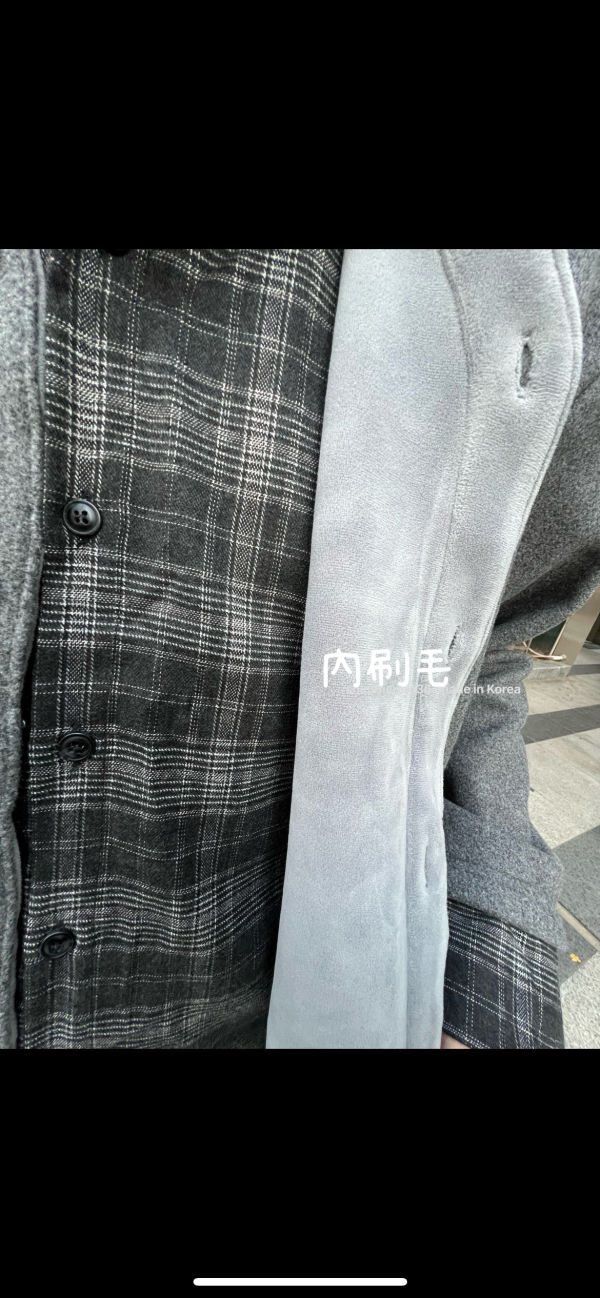 假2件內刷毛格子襯外（男女皆可） 