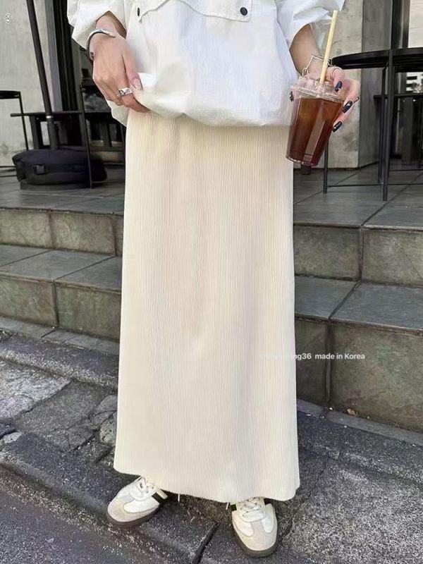 壓褶涼感天絲裙 