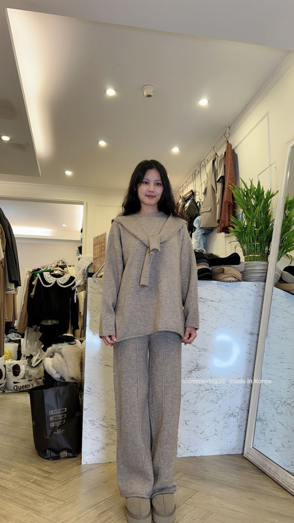 羊絨披肩3件套 