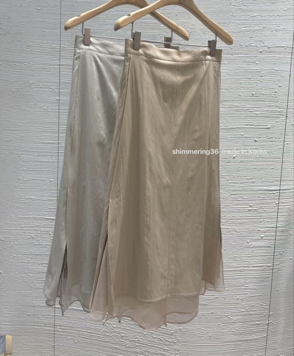 質感修身下紡裙 