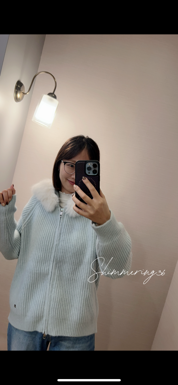 溫柔毛帽拉鏈外套 