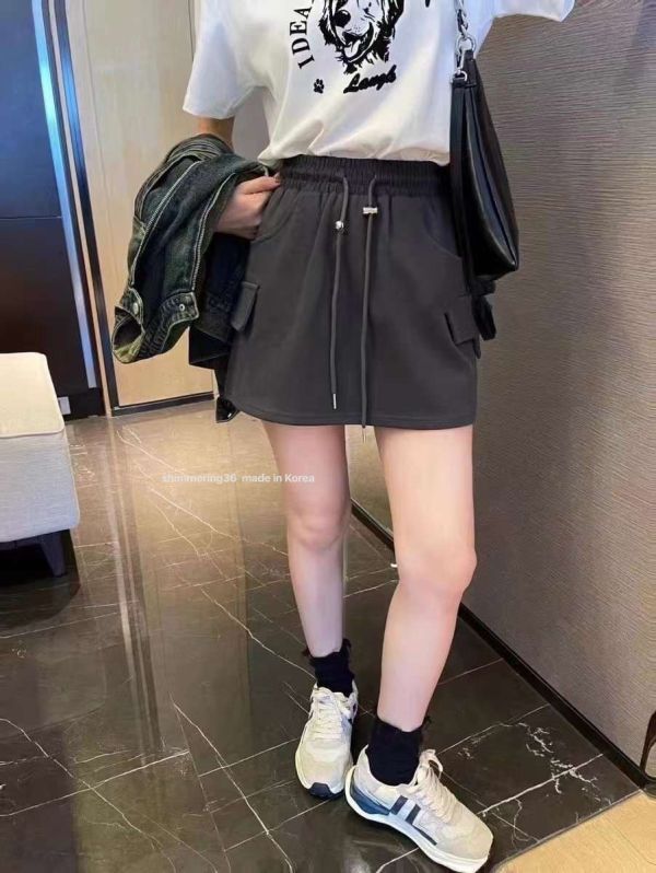 休閒綁帶褲裙 