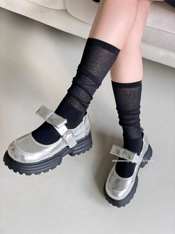 蝶結樂福鞋 
