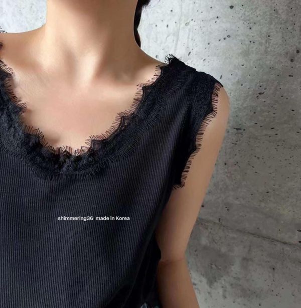 V領蕾絲背心 