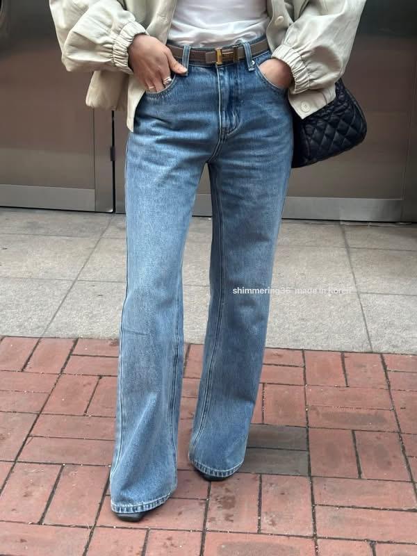 挺版顯瘦直筒褲 